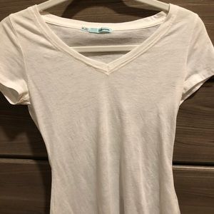 White v-neck